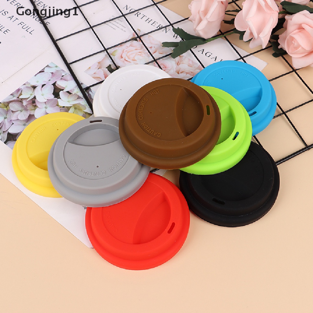 Gongjing1 1PC Tutup Gelas / Mug / Cangkir Teh / Kopi Bahan Silikon Anti Debu