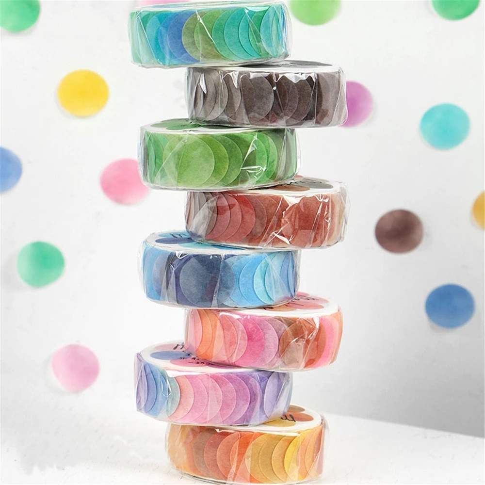 ELEGANT DIY Office Tapes Creative Paper Stickers Masking Tape Fruit Series Hard Candy Series Special School Supplies Office Home Scrapbooking Stationary Decorative Tape