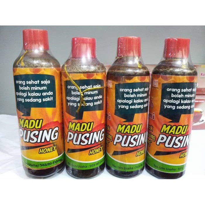 obat herbal, obat asli, apotik obat,  Madu Pussing Pusing Sakit Kepala Migrain Vertigo  herbal, obat