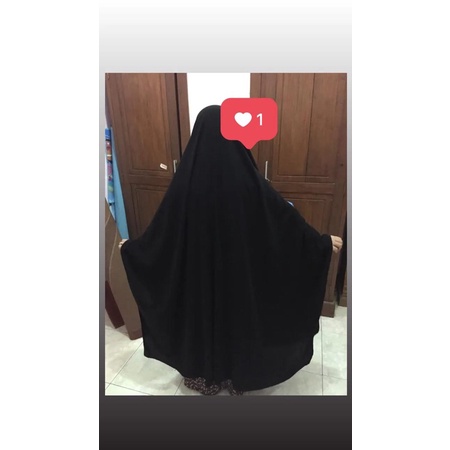 preloved french khimar/ preloved french khimar jetblack / preloved khimar syari