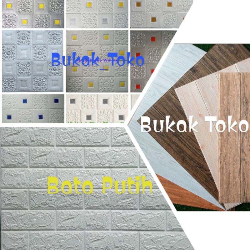 Wallpaper Dinding Foam 3D Sticker