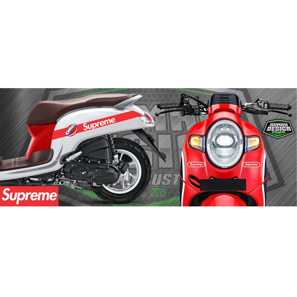 DECAL STICKER STRIPING HONDA SCOOPY SUPREME