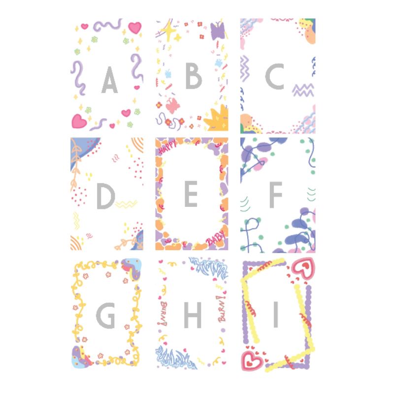 

(MIN ORDER 2 PCS) KPOP FRAME PC PHOTOCARD POLAROID DECO TRANSPARAN