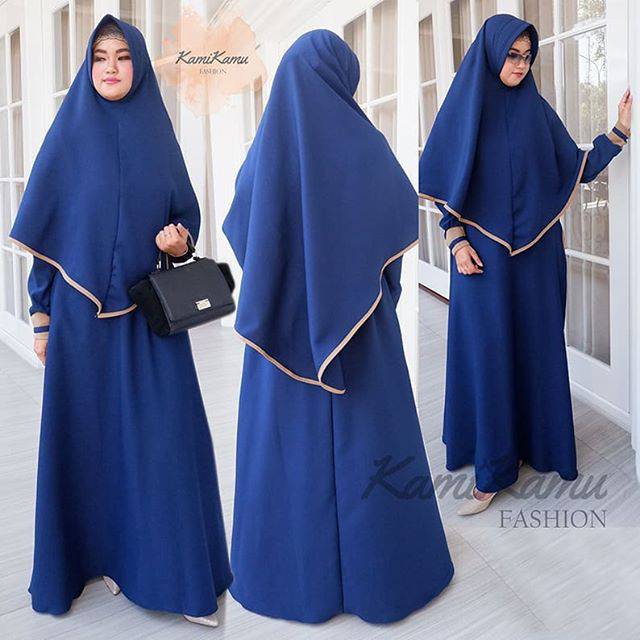 Dress almira set /baju muslim syar'i