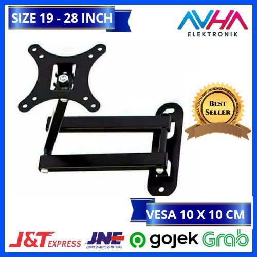 BRACKET TV LED/LCD LENGAN SWIVEL FOR 17-28 INCH