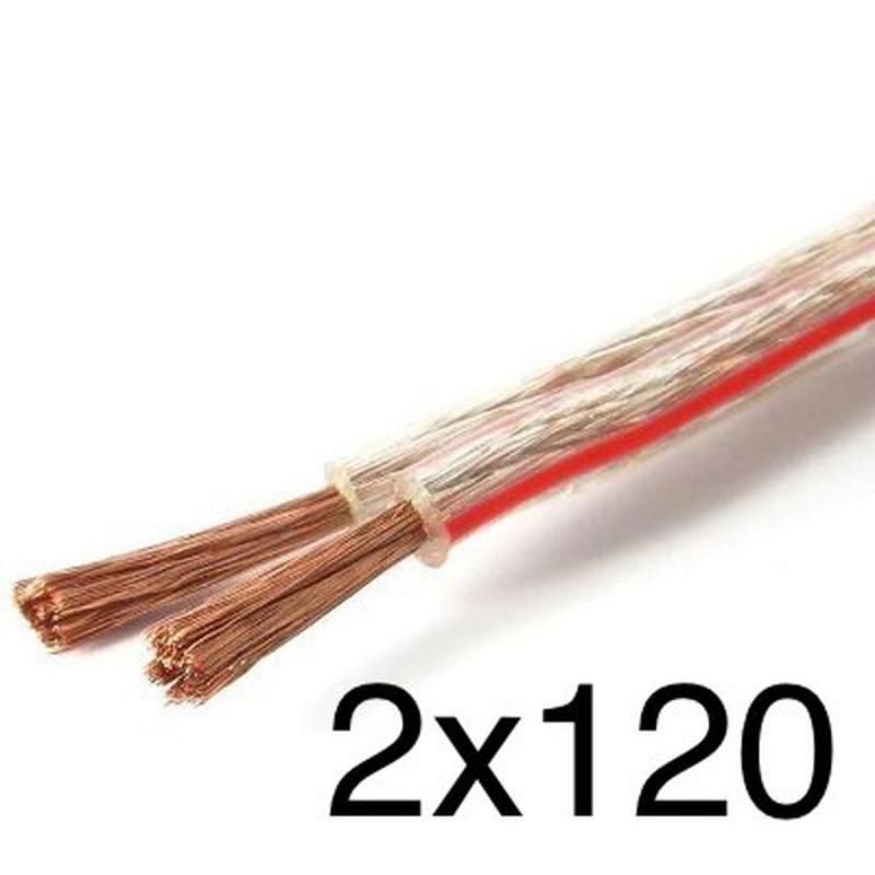 KABEL LISTRIK KABEL AUDIO TRANSPARAN 2x120