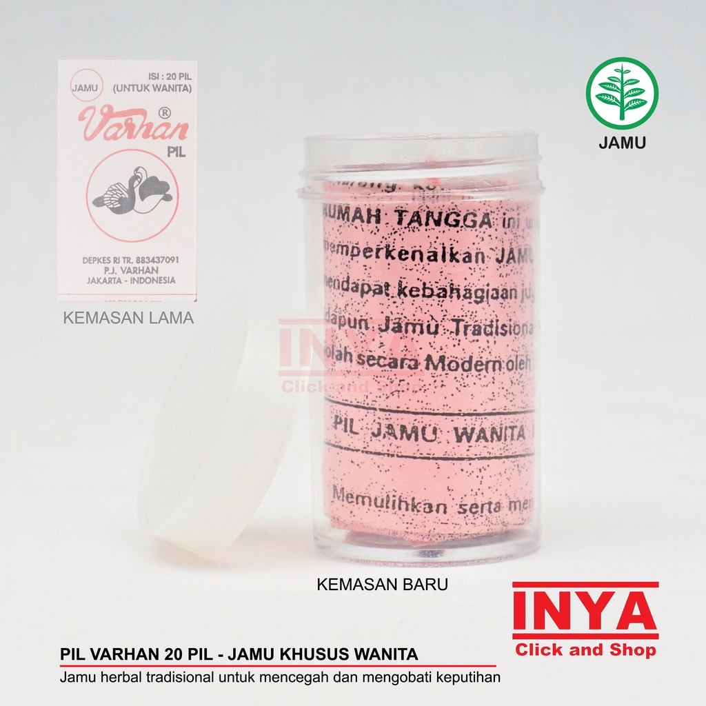 PIL VARHAN 20 Pil - JAMU KHUSUS WANITA - Obat Keputihan