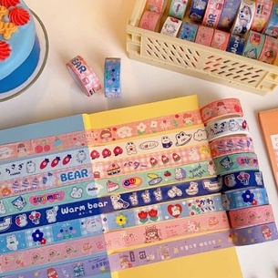 

Washi Tape Motif Lucu Karakter / Solatip Deco Aesthethic