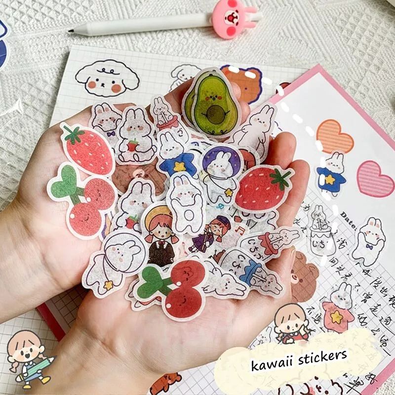 

jollygoodies | Sticker Pack Motif Hewan Buah - Cute Deco Sticker