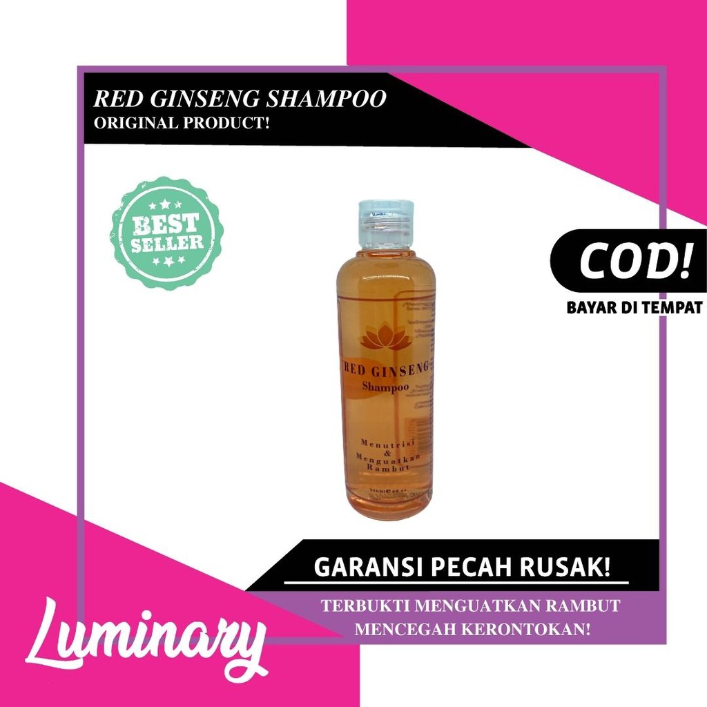 SHAMPO RED GINSENG ORIGINAL BPOM SAMPO SHAMPOO UNTUK PERAWATAN RAMBUT RONTOK SHAMPOO KERATIN RAMBUT