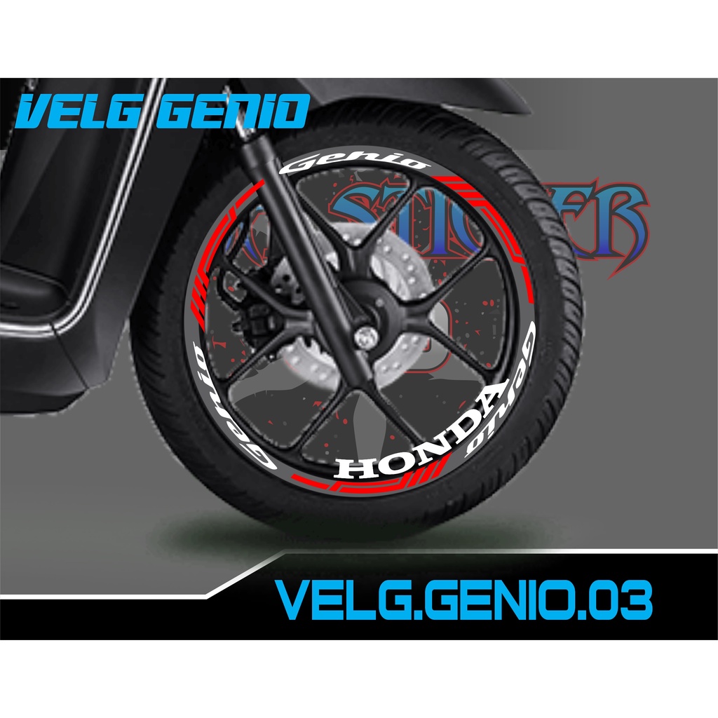 CUTTING STIKER VELG GENIO- STICKER LIS LIST VELG VARIASI GENIO 03