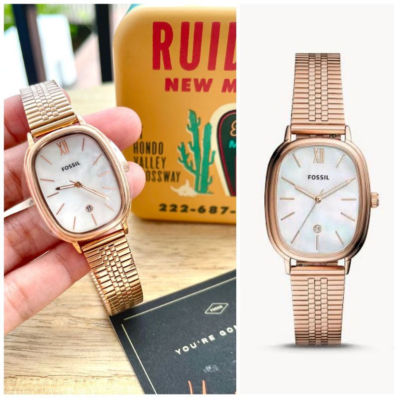 BQ3609 Lyla Three Hand Date Rose Gold Tone Stainless Steel Watch