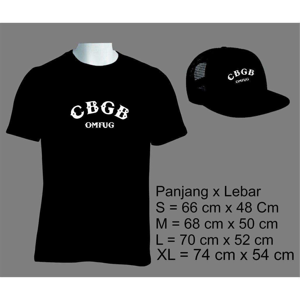 PAKETAN KAOS DAN TOPI CBGB