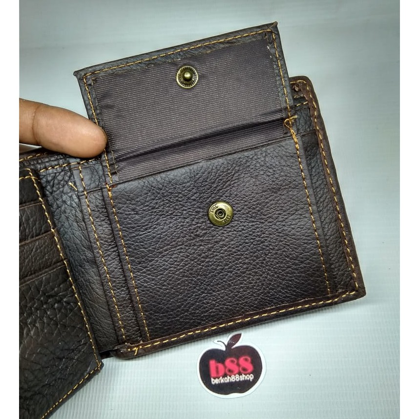 Dompet Kulit Asli Pria Bovis 8055 / Dompet Kulit Lipat Murah Berkualitas