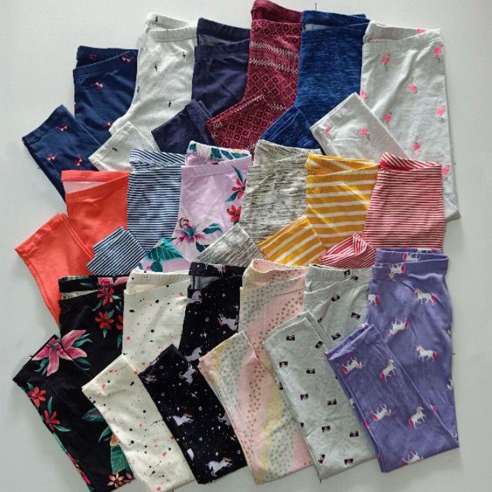 Legging Leging Anak Perempuan Motif dan Polos usia 7-8 tahun / lejing anak / Legging Anak Panjang