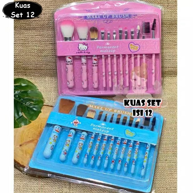 KUAS MAKE UP SET ISI 12