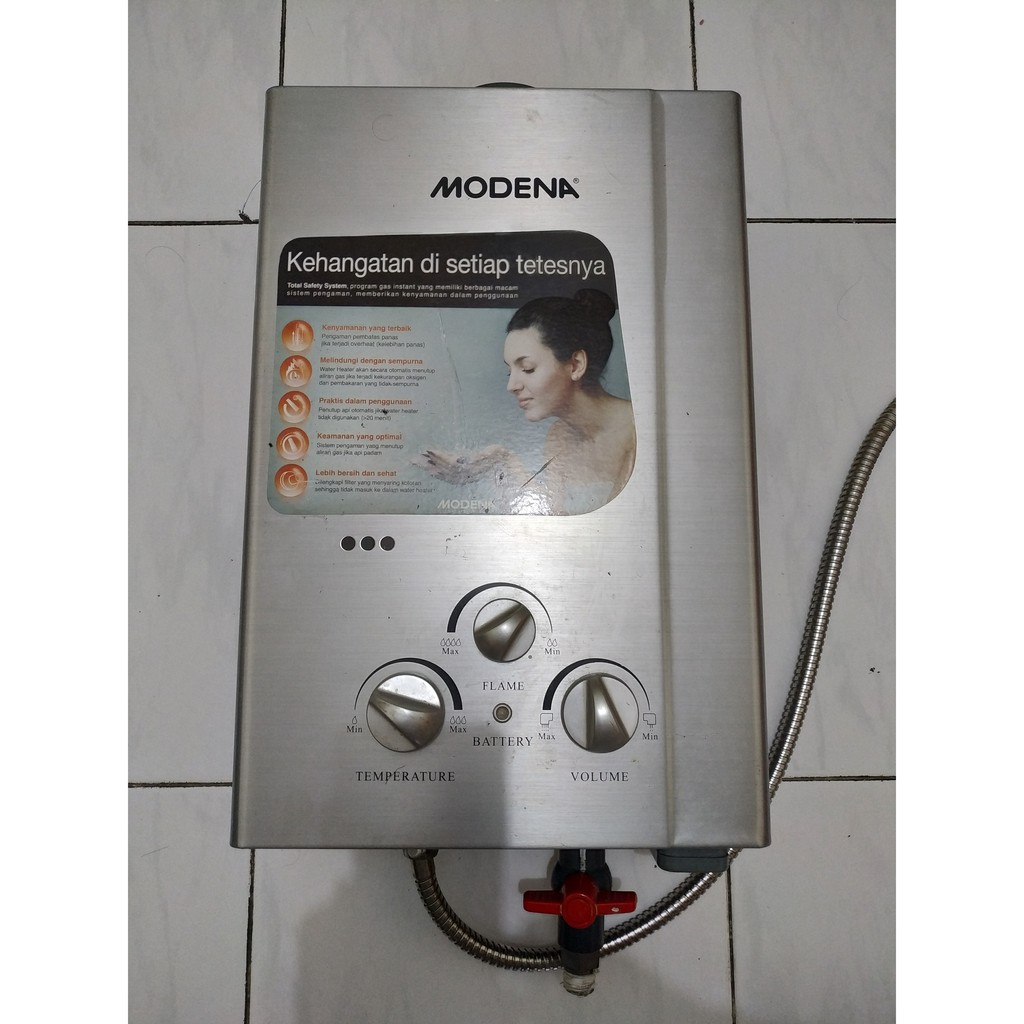 WATER HEATER / PEMANAS AIR MODENA GI-6S (GAS) BISA NEGO