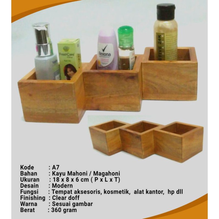 Kotak kayu, box kayu, tempat penyimpanan kayu, storage box kayu A7