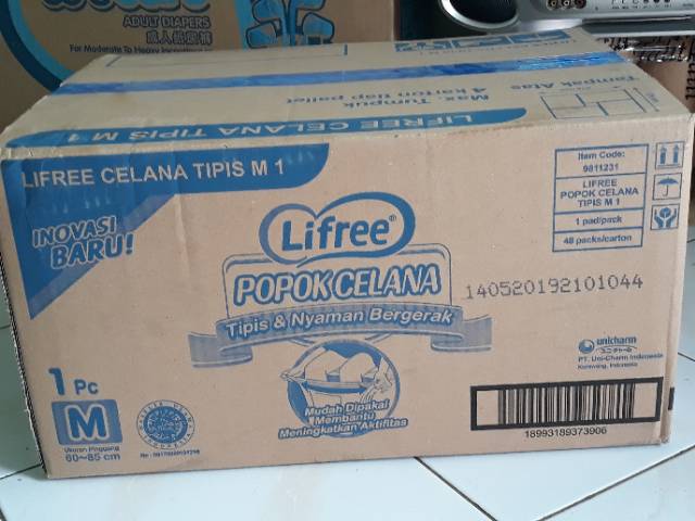 POPOK CELANA DEWASA MERK LIFREE uk M isi 10pcs Termurah!!