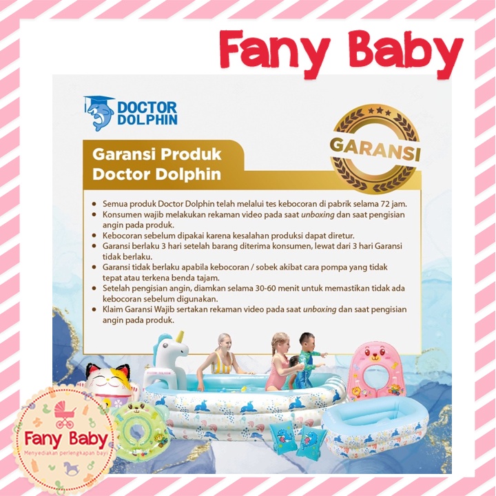 DOCTOR DOLPHIN INFLATABLE SWIM POOL - 120X120X40