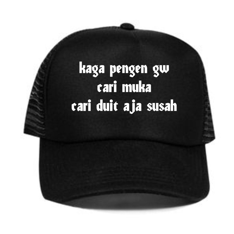 Topi Trucker Curhat