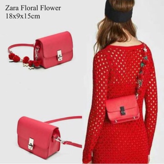 zara flower bag