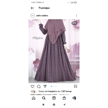 (booked) sarah dress versailes fudge size L by atelier angelina