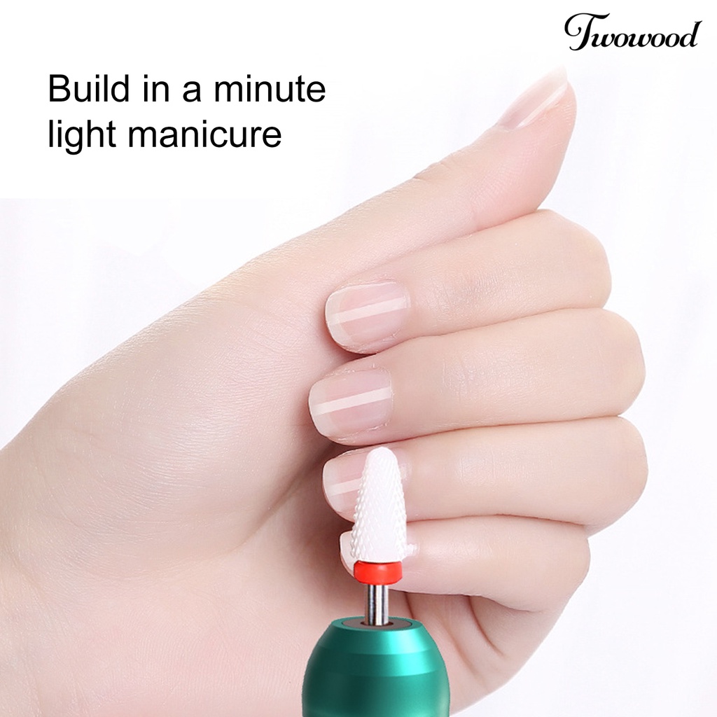 Twowood Mesin Bor Elektrik 26000RPM Portable Penghilang Kulit Mati Untuk Nail Art Akrilik Gel Polish