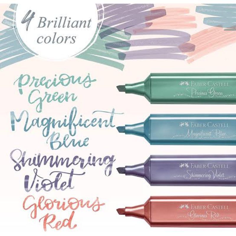 

STABILLO TEXTLINER 46 METALLIC FABER CASTELL | HIGHLIGHTER PENANDA | STABILLO METALIK