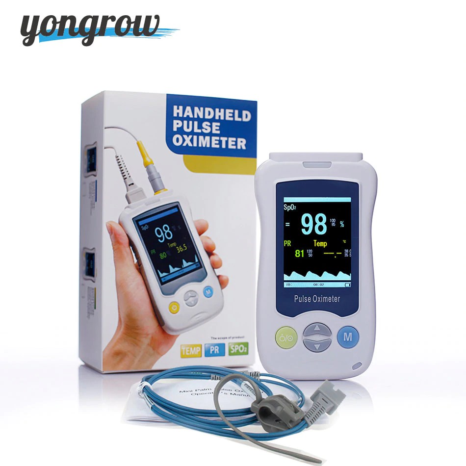 [PROMO MURAH] Yongrow Medis Dewasa Anak Bayi Baru Lahir Handheld Pulse OXIMETER Anak Darah Oksigen