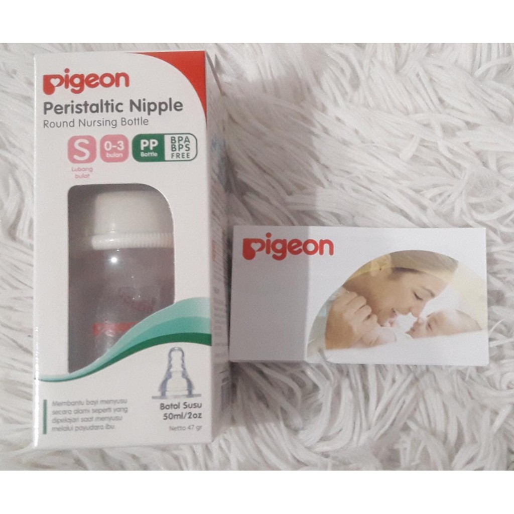 Pigeon Botol Susu PP RP 50ml w/ peristaltic  nipple animal / Botol Bayi
