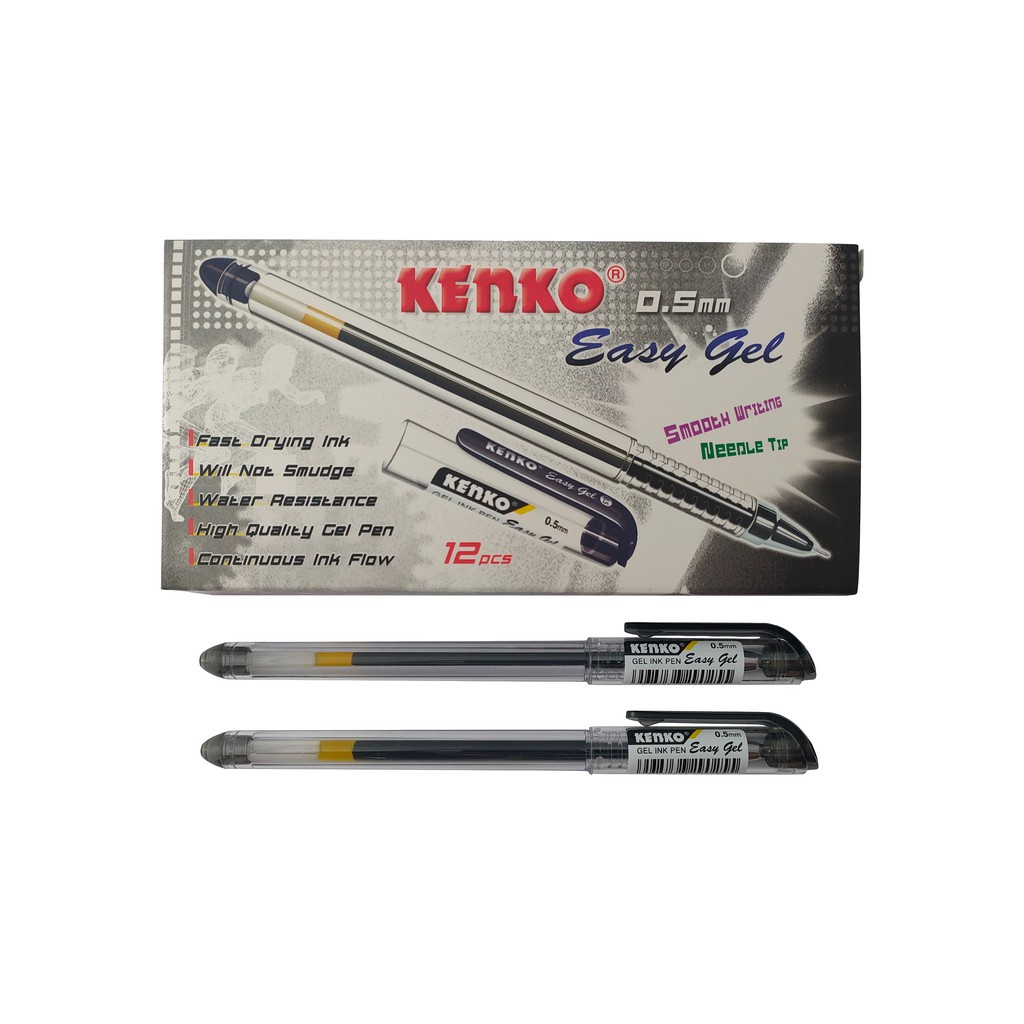 

Pena Easy Gel Kenko 0,5mm Hitam Merah Biru(batangan)