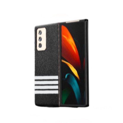 Case SAMSUNG Galaxy Fold 2 Fold2 Leather Stripe Case (Front&Back Case)