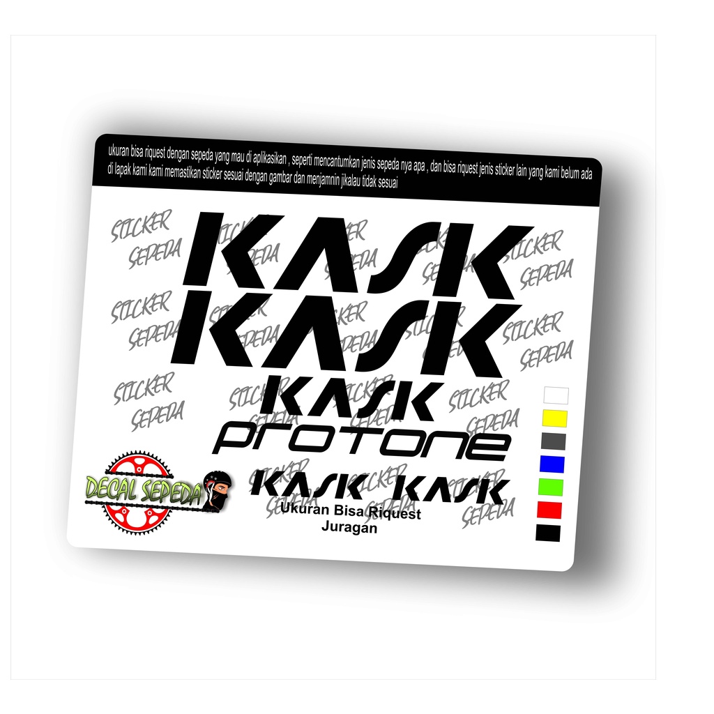 decal helm kask  - sticker sepeda kask protone  full cutting