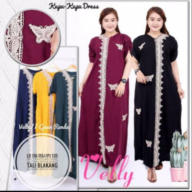 VELLY KUPU KUPU DRESS