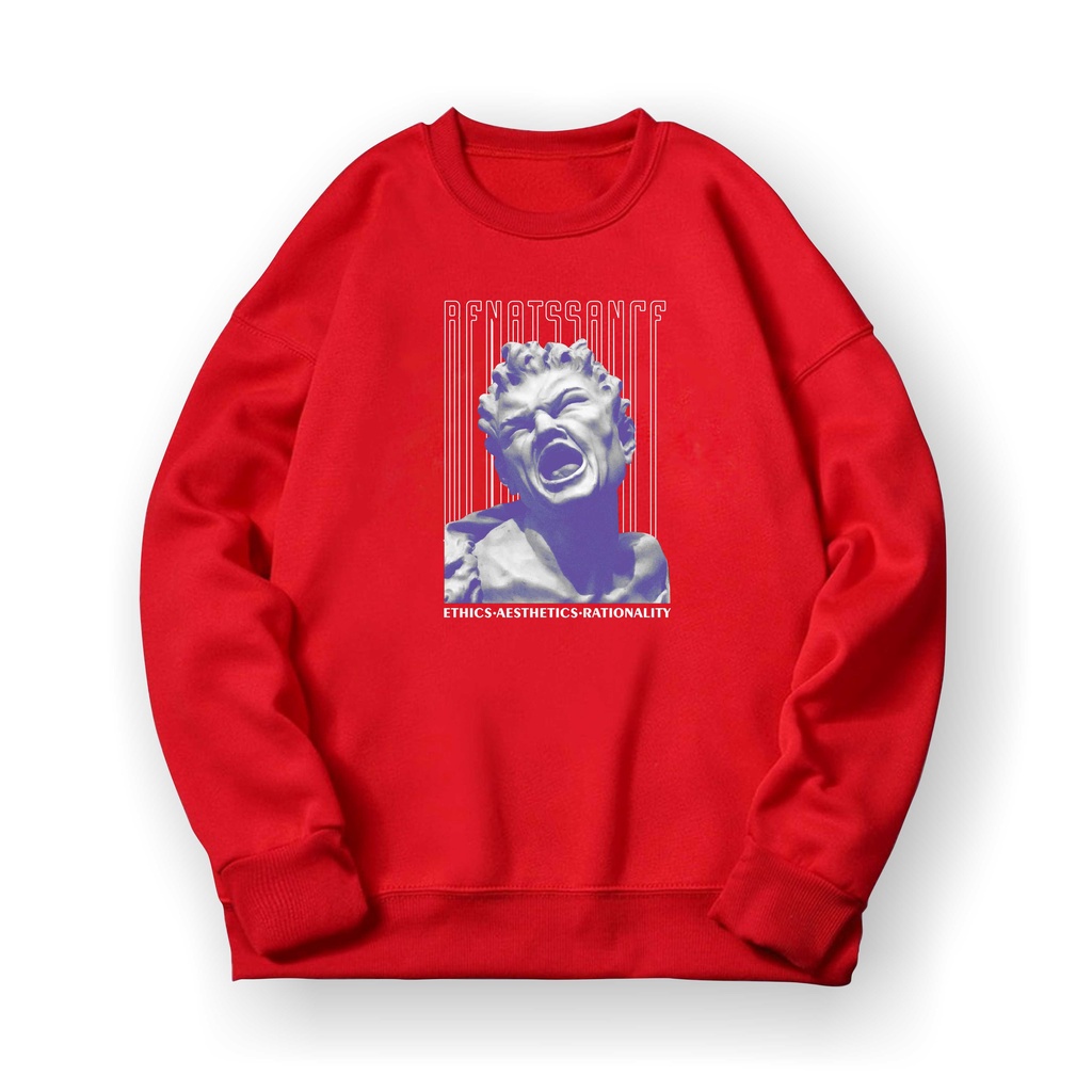 Statue Ethics Basic Sweater II Statue Ethics Sweater Crewneck Sz M - XL ( Pria &amp; Wanita )