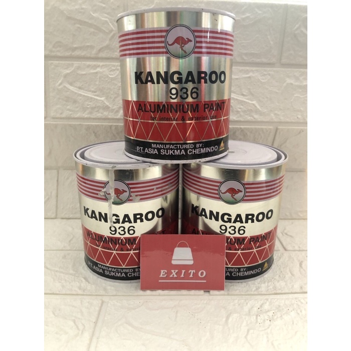 Cat Minyak / Besi Merk Kangaroo 936 Kangguru Silver Alumunium 1 kg