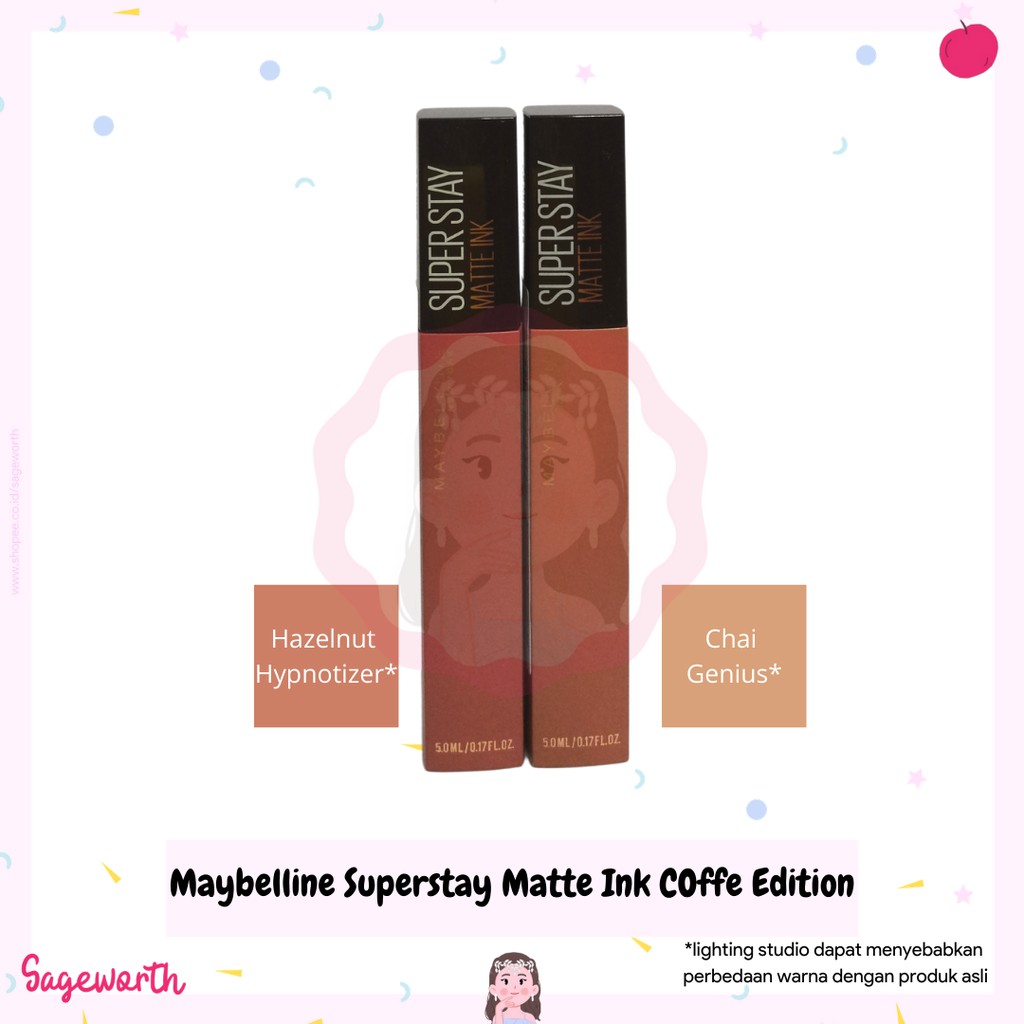Maybelline Superstay Matte Ink Liquid Matte Lipstick Make Up (Coffee Edition)