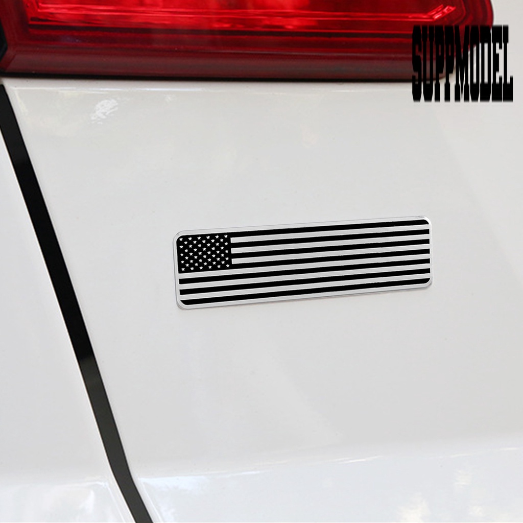 Stiker Emblem Mobil Motif Bendera National 3D Bahan Aluminum Untuk Outdoor