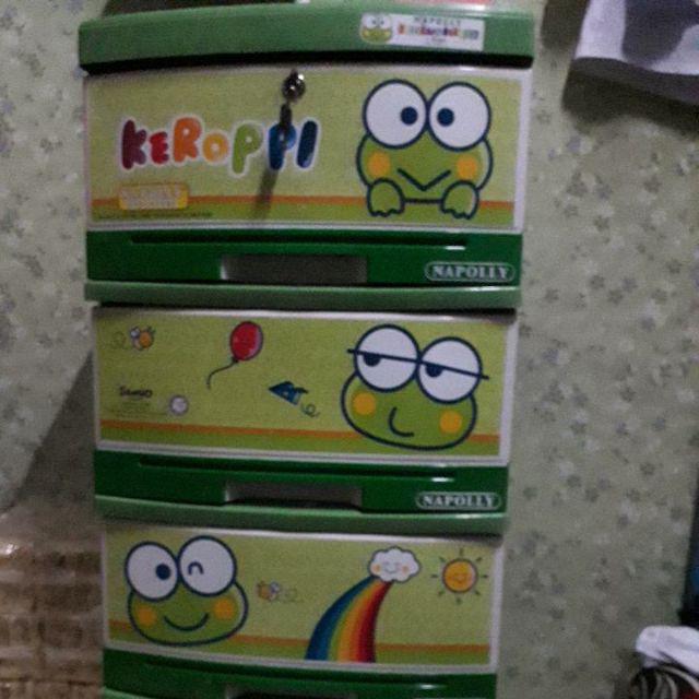 Lemari Pakaian Plastik Lemari Laci Susun 4 Lemari Karakter Anak