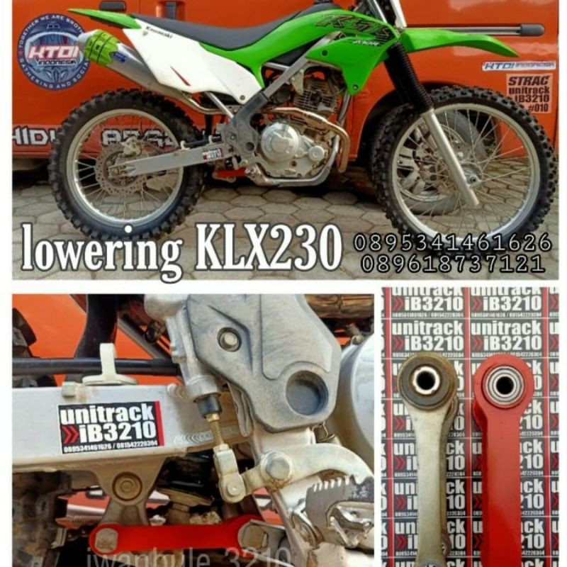 Lowering Pemendek penurun KLX 230 & 230 SE