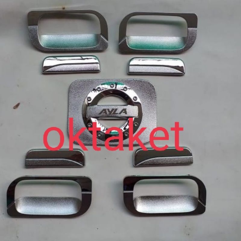 paket outer handle tank cover Agya Ayla 2012 2016 2021 2022 chrome