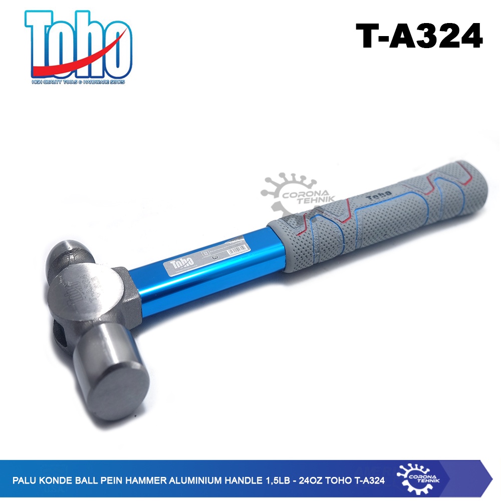 Toho T-A324 - Palu Konde Ball Pein Hammer Aluminium Handle 1,5LB - 24Oz