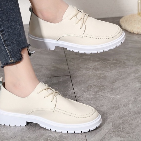 (GRATIS ALAS KAKI) NICOLE Sepatu Loafers Kulit Wanita Kelsey K771 Wedges Wanita Import