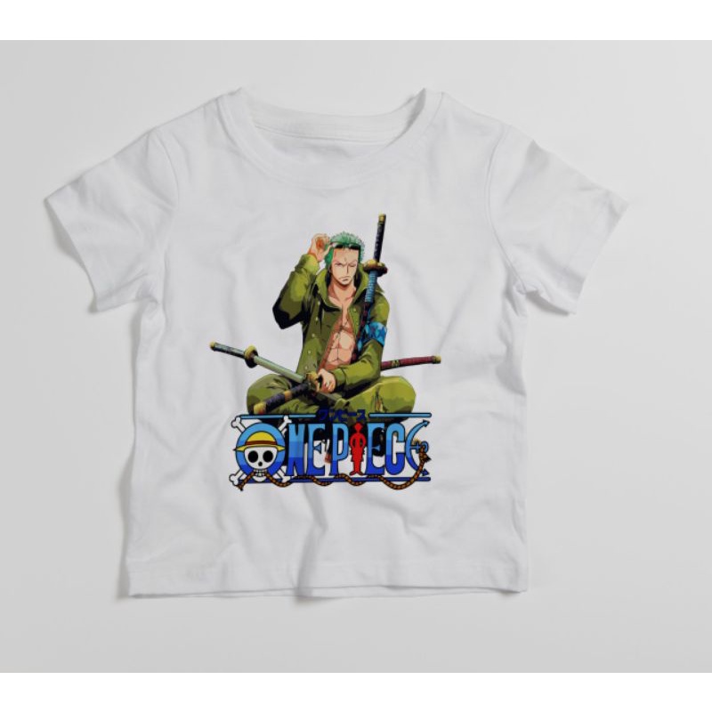 Kaos baju Anak one piece Roronoa Zoro