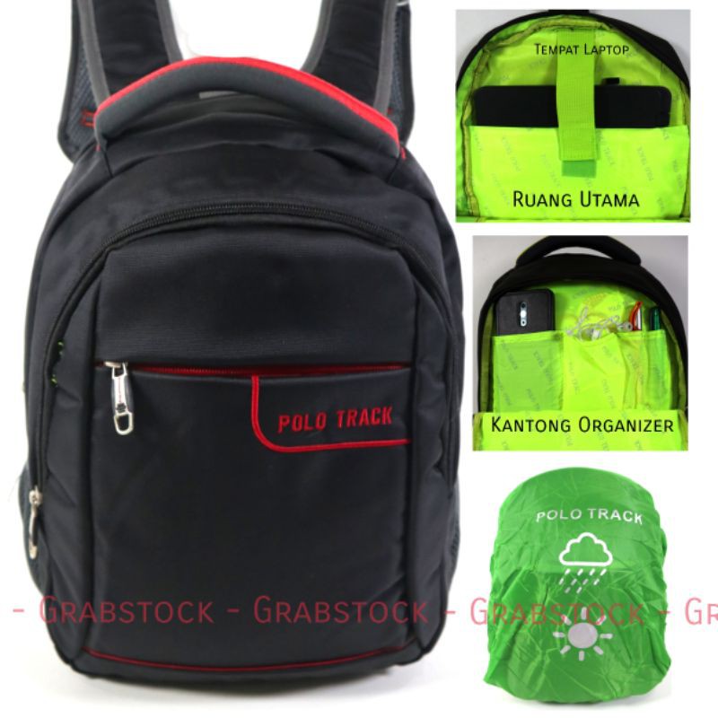 Tracker Impor Tas Ransel Laptop Polo Track Raincover 2810 Grabstock