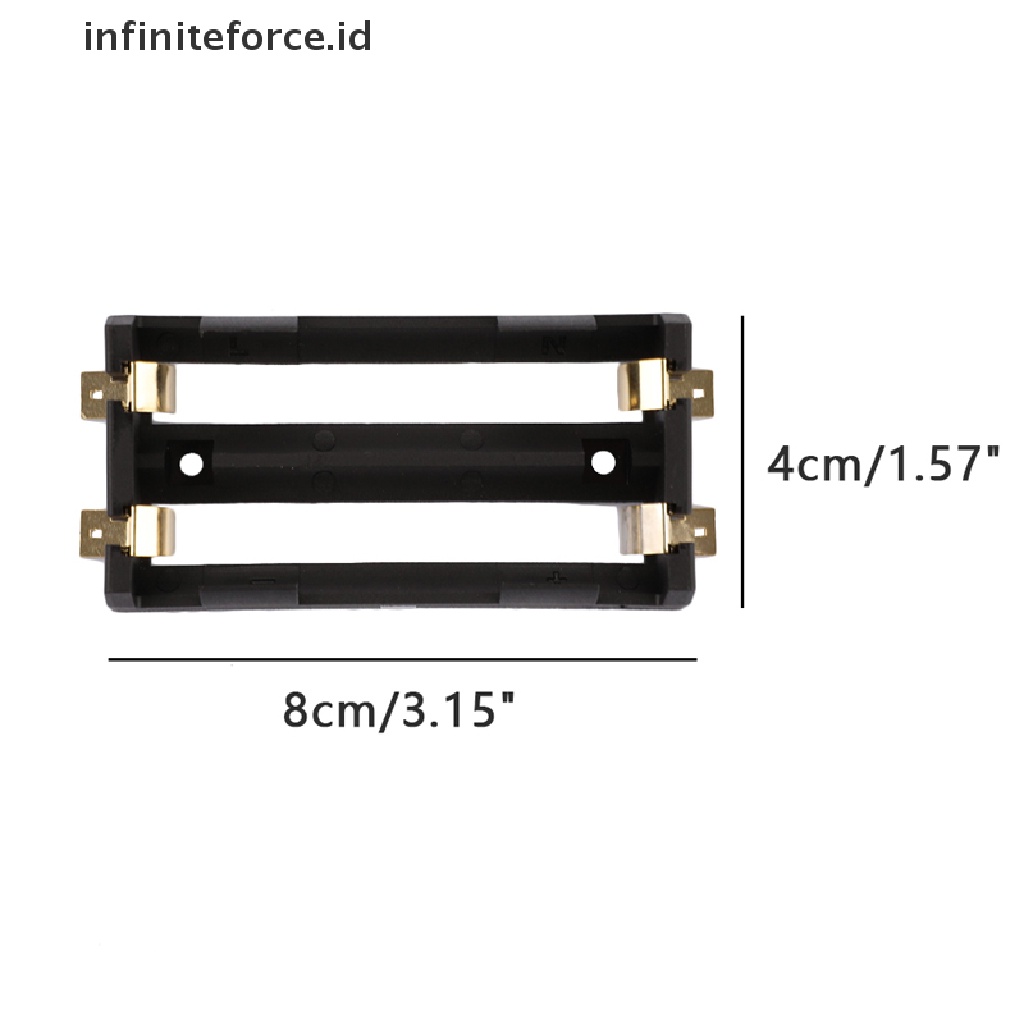 (Infiniteforce.Id) Case Holder Baterai 26650 Smd Dengan Pin Lapis Emas 26650