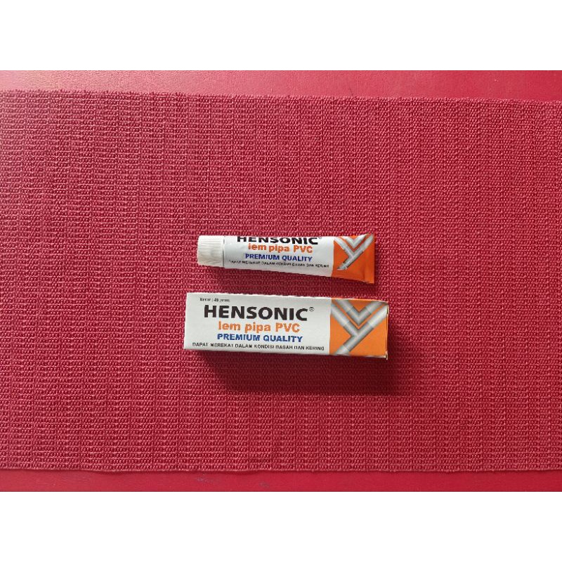 Lem pipa paralon pvc tube kecil 40gr merk HENSONIC bukan ISARPLAS
