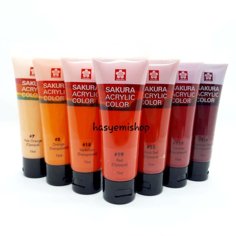 

H7Y Cat Akrilik Sakura Acrylic Colour 75 Ml 58 Warna