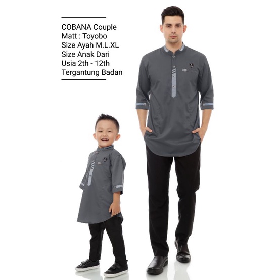 Cobana Moslem - Koko Couple Kurta Cobana Ayah Dan Anak - Baju Koko Couple ADS